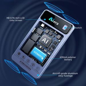 Nuovo Registratore Vocale AI Mini con 5 Microfoni, Compatibile con ChatGPT5, 152 Lingue, Trascrizione Intelligente, Dittafono Magnetico, Trascrizione Interviste con AI, OEM - Product Image 4