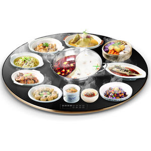 Placa de Calentamiento Circular HFR 88 de 500-1500W con Apagado Automático de Seguridad para Mesa de Comedor, con Cocina de Inducción y Placa de Cerámica Eléctrica - Product Image 1