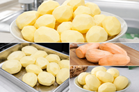 Machine industrielle de lavage de légumes, éplucheuse de pommes de terre, nettoyeur de légumes racineux, laveuse à rouleaux à brosses, équipement de transformation alimentaire