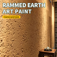 Peinture à l'argile compactée anti-fissures, non toxique, faible teneur en COV, pour murs intérieurs de style ancien, à base de sable grossier, offrant une esthétique chaleureuse et minimaliste.