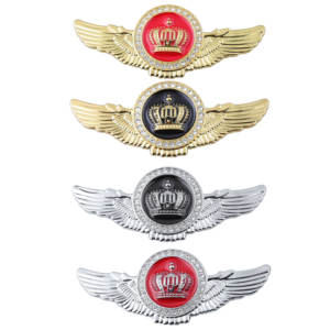 Bling accepter personnalisé voiture emblème Angle aile couronne voiture autocollant Badge pour Toyota Kia camion <span class=keywords><strong>moto</strong></span> en gros JDM Auto accessoires - Product Image 1