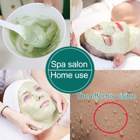 Masque Visage Éclaircissant et Rafraîchissant au Collagène 100% Naturel et Végane en Poudre, Masque Pelable Effet Jelly de Spa pour Nez, Cou, Vitamine C et Herbes