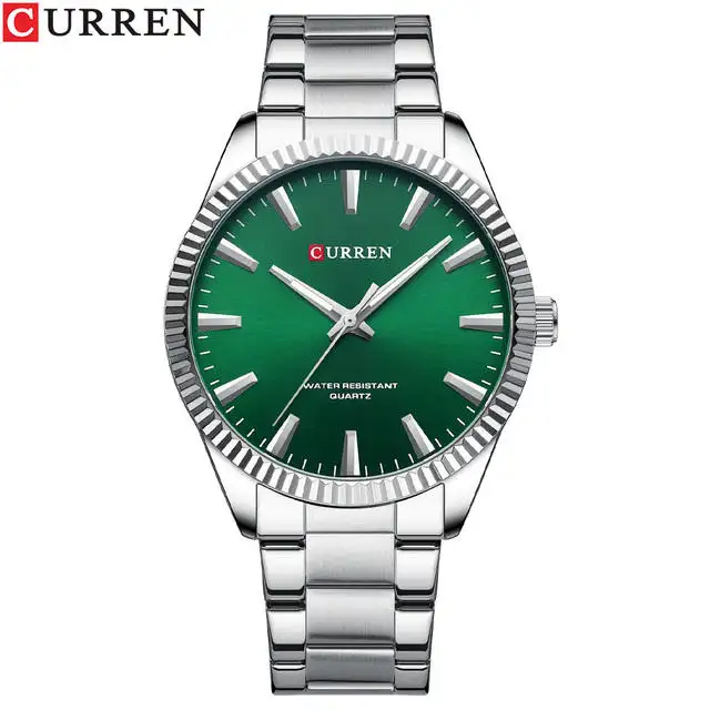 CURREN 8425 Simple Design Stainless Steel Band Luminous Hands Business Men Wrist Watch