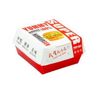Kotak Hamburger Logo Kustom Pabrik dengan Embossing Sampel Gratis Folder Kraft Food Grade Ukuran & Kapasitas Kustom Tambahkan Alamat Anda