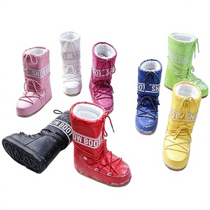Botas de esquí de invierno 2026 transfronterizas distribuidas para mujer, de caña alta, cálidas, para nieve, con suela gruesa, punta redonda, ligeras y transpirables. - Product Image 1