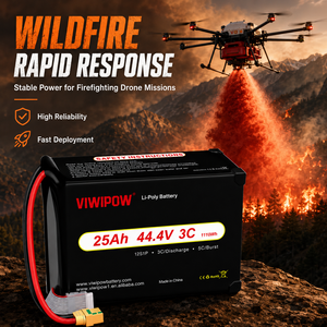 Vente directe d'usine, batterie de drone de lutte contre les incendies, batterie Lipo pour drone, 25Ah 12s 44.4v 3C, usine d'origine pour drone hexacoptère - Product Image 1