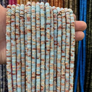 Cuentas de Abacus Redondas de 2x6mm Baratas, Cuentas Sueltas de Piedras Preciosas en Hilos de 15 Pulgadas para la Fabricación de Joyas - Product Image 3