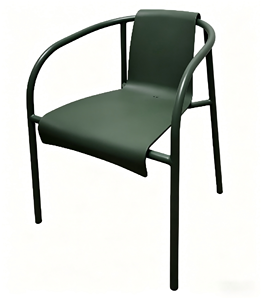 Set <span class=keywords><strong>Tavolo</strong></span> e Sedie da Giardino per Esterni, Design Minimalista, Telaio in Metallo Verniciato a Polvere Resistente ai Raggi UV, Seduta in PP per Patio e Cortili - Product Image 1