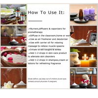 Ensemble d'huiles essentielles végétales 100% pures 10ml Huiles d'aromathérapie naturelles pour diffuseur Fabrication de savon Huile de massage Étiquette privée Vente en gros
