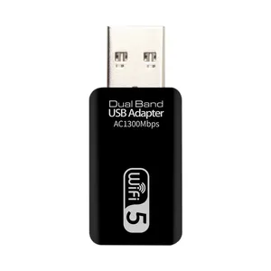 Высококачественный мини-USB Wifi адаптер USB 3,0 WiFi Dongle двухдиапазонный 1200 Мбит/с беспроводной адаптер для ПК