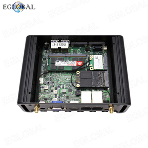 Mini PC sans ventilateur OEM Core I7-4500U, 1x slot DDR4, max 32 Go de RAM, 4x USB3.0, HD VGA, WiFi5, Gigabit Ethernet, <span class=keywords><strong>pour</strong></span> bureau, Linux, micro-<span class=keywords><strong>ordinateur</strong></span> - Product Image 5