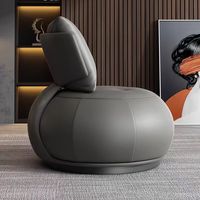 Fauteuil pivotant en cuir de luxe à un siège, moderne, pour salon, maison, hôtel, meubles, fauteuil d'appoint vert