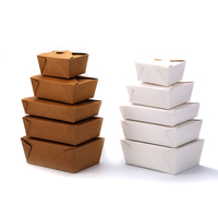 Récipient de stockage de nourriture à emporter écologique boîtes en carton avec emballage personnalisé