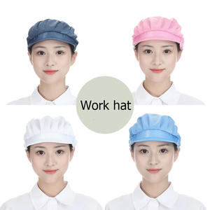 قبعة مطاطية بحد أقصى متداخل للأطعمة صناعية HZM-24161 قبعة آمنة طهي بشبكة للشيف - Product Image 1