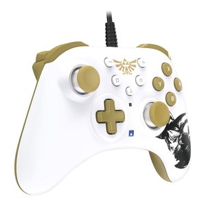 โฮริแพด เทอร์โบ เกมแพดแบบมีสายสำหรับนินเทนโดสำหรับสวิตช์เซลด้ารุ่น 463U สีขาวทองพีซี ไร้สาย ควบคุมการเลี้ยวสำหรับเล่นเกม - Product Image 4