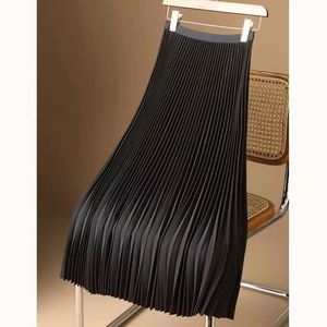 Non Transparent White Midi <b>Half</b> <b>Slip</b> for Women | Anti-static Ice Silk Under Skirt | Seamless Inner Wear for Summer Dresses - Product Image 2
