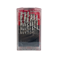 RISING Factory Direct, lot de 25 forets hélicoïdaux M2 HSS entièrement rectifiés, 1-13 mm, pour perçage du métal