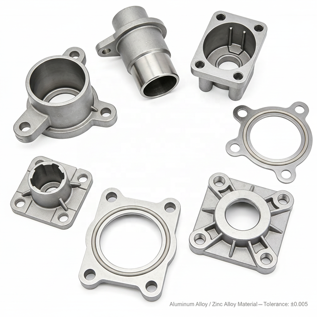 High Precision Aluminum Die Casting Parts ±0.005 Tolerance OEM Manufacturer Die Casting Components for Auto/Lighting/Electronic