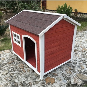 SDD008 Modern Luxury Eco-Friendly Wooden Dog <b>Pet</b> House Villa Waterproof Roof - Product Image 2
