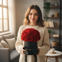 Hfloral Luxus Konservierte Rosen Ewige Rosen Geschenkbox Valentinstag Geschenk Unvergängliche Rosen CE-Zertifizierung