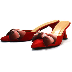 Sandalias Gercer de tacón medio con punta abierta, sin cordones, tacón de bloque, para verano, de segunda mano, parte superior de tela elástica, suela de EVA, PVC y PU, zapatos cómodos - Product Image 4