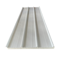 Panneau de toiture en polyuréthane à profil double nervuré avec feuille d'aluminium simple face