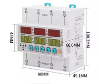 Catégorie de produit Stabilisateurs Protecteur de tension triphasé AC 3P 63A 380V Relais réglable haut/bas