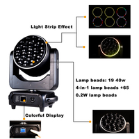 Lyre LED mobile 19x40W Bee Eye RGBW 4-en-1 avec zoom, DMX512, pour effets de scène DJ et disco