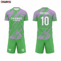 Ensemble d'uniformes de football personnalisés avec logo d'équipe, vêtements de sport, commandes en gros directes d'usine, faible MOQ, patch brodé pour propriétaires de marques