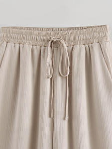 GX7127 moda sokak giyim kadın kıyafetleri satıcı uzun kollu V yaka boyun Blazer ceket ve pantolon 2 parça Set - Product Image 5