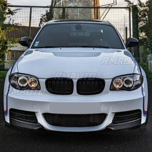 Kit carrosserie tuning noir brillant pour pare-chocs avant, lèvre de spoiler et diffuseur pour BMW Série 1 E82 E88 M-Tech 2008-2013 - Product Image 6