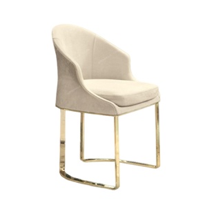 Juego de sofá moderno SPARKLE, silla de comedor de tela con base de acero inoxidable dorado de nuevo diseño moderno de lujo - Product Image 1
