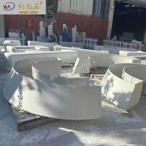 Nouvelle combinaison de bancs ronds en pierre magique et béton, blocs creux résistants à la corrosion de 3 cm d'épaisseur pour usage extérieur sur terrasse - Product Image 4