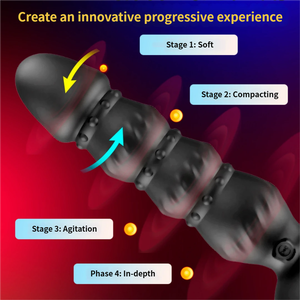 TTFOREST Uzaktan Kumandalı 10 Titreşim Modlu Erkek Mastürbatörü Silikon Şişirilebilir Anal Plug Prostat Masaj Aleti Kuyruk Vibratörü Erkekler İçin - Product Image 4
