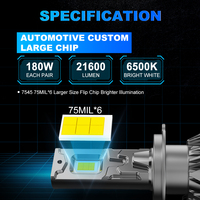 NAOEVO 300W 50000LM Phares Led Para Auto Super Bright pour Voiture H4 H7 H11 9004 9005 9006 9007 Foco Car Led Light Carros H7 Led