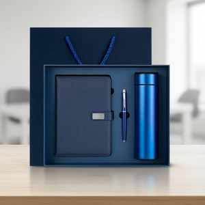 Wholesale Promotional Luxury Gifts Items Notebook Business Gift Thermos Cup Customizable Notebook Gift Set With Pen and Bottle - Product Image 4