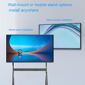 Çift işletim sistemi kablosuz projeksiyon 40 nokta Ir dokunmatik ekran dijital interaktif beyaz tahta akıllı tahta öğretim için - Product Image 1