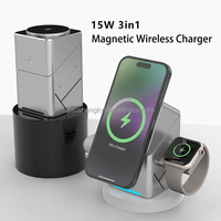 Chargeur sans fil magnétique rotatif Rubik's Cube, chargeur magnétique 15W à charge rapide, chargeur sans fil 3 en 1 pour téléphone portable, fabrication