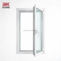 Fenêtre fixe extérieure en aluminium à double vitrage pare-balles anti-ouragan Topbright, résistante au vent, personnalisée et thermiquement isolée