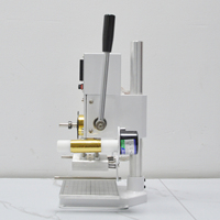 Manual de couro Heat Press Stamping Machine Letter Pressing Embossing para embalagem Box, Eyeglass Case, Jewelry Box Visiting Card