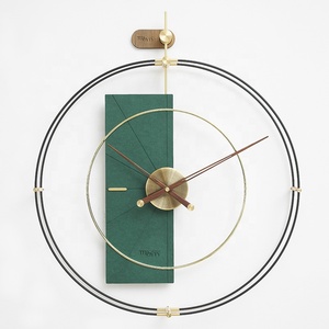 TEBOYTY Designed Metal Art Green Trail Uhren Wohnkultur, Fores color Eco-Board mit Kupfer MDF Made Watch Silent Clocks Modern 3d - Product Image 2