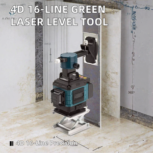 Niveau laser vert 4D 16 lignes haute précision Pineng à auto-nivellement 520nm avec batterie lithium-ion pour bricolage et usage industriel / Outil électrique - Product Image 2