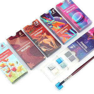 6/12 couleurs <span class=keywords><strong>bonbons</strong></span> miroitant solide <span class=keywords><strong>aquarelle</strong></span> ensemble calligraphie peinture artiste portable demi-pan ensemble acuarelas aquarela - Product Image 5
