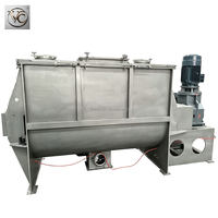 Mélangeur horizontal à double ruban en acier inoxydable FKJX, mélangeur industriel pour aliments et poudres, haute précision et longue durée de vie