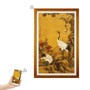 Usingwin 32 ''hd Wifi Khung ảnh kỹ thuật số với Đồng hồ màn hình LCD 32 <span class=keywords><strong>inch</strong></span> 7 màu gỗ - Product Image 2