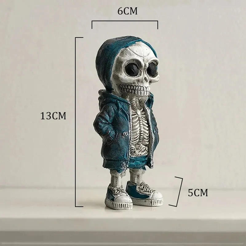 ตุ๊กตาหัวกะโหลก เรซิ่น ประดับ B