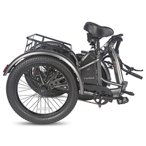 Tricycle à 3 roues F20, moteur de moyeu arrière, batterie lithium, 7 vitesses, cadre en aluminium, porte-bagages arrière 48V - Product Image 6