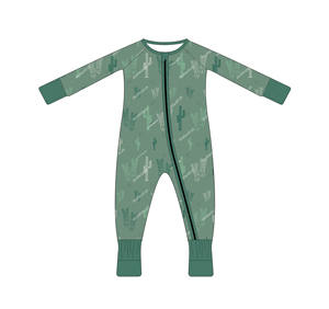 Conjunto <span class=keywords><strong>de</strong></span> <span class=keywords><strong>Pijama</strong></span> Informal Estilo Vaquero Occidental <span class=keywords><strong>de</strong></span> Bambú y Algodón para Niñas, Mameluco para Bebé - Product Image 5