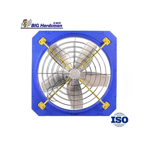 Quality Assurance Big Herdsman Cow House Fan Cattle Farm Cooling Fan PE Hanging Fan With Spray