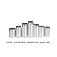 Canettes en aluminium pour boissons gazeuses avec couvercles de canettes de soda 202